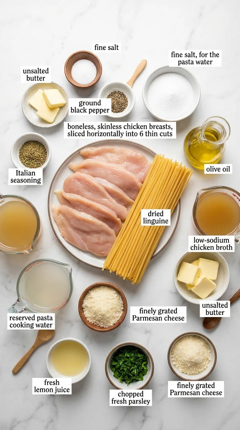 Garlic Butter Chicken Pasta - Preparation Phase