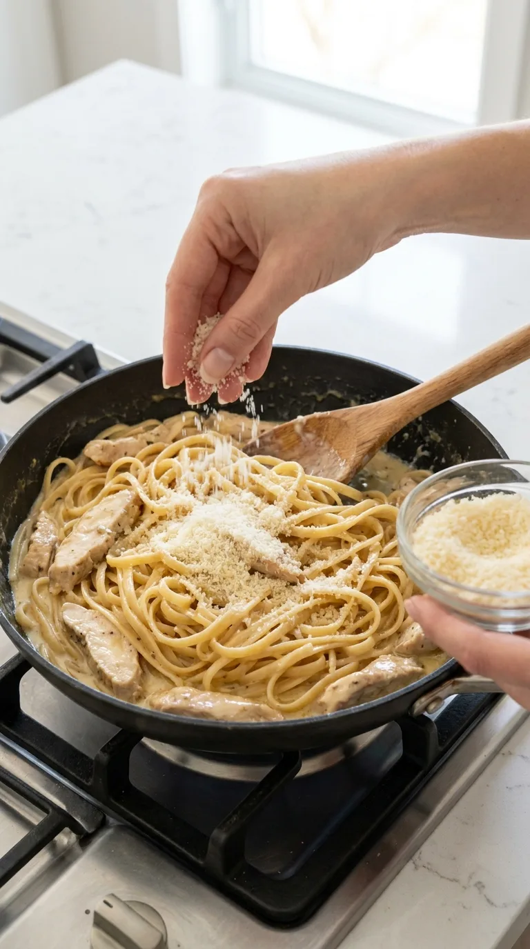 Garlic Butter Chicken Pasta - Final Result