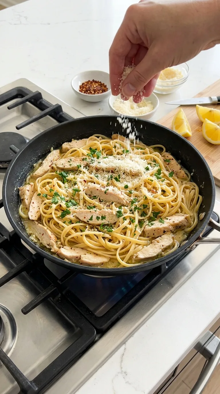 Garlic Butter Chicken Pasta step 15