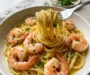 Lemon Butter Garlic Shrimp Pasta