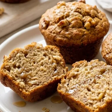 Moist Almond Flour Banana Muffins