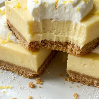No-Bake Lemon Bars with Graham Cracker Crust