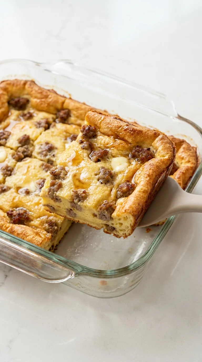 Pancake Sausage Casserole step Final