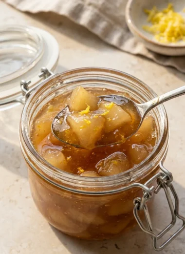 Small-Batch Pear Preserves with Lemon finished recipe