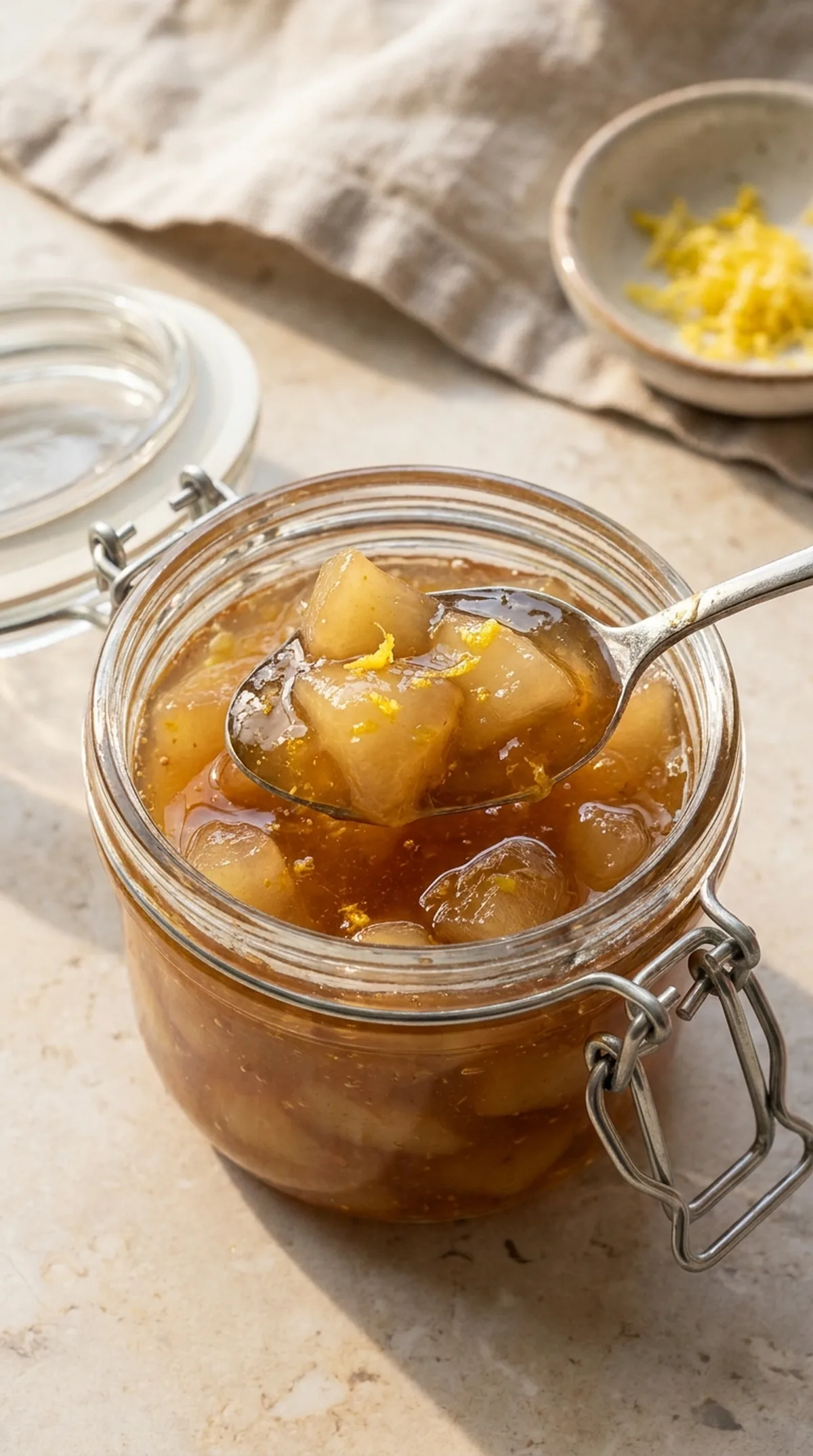 Small-Batch Pear Preserves with Lemon finished recipe