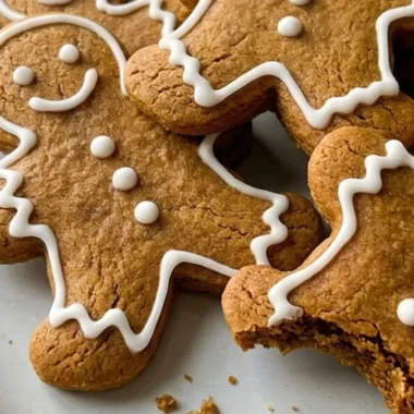 Soft & Chewy Gingerbread Men Cookies finished recipe