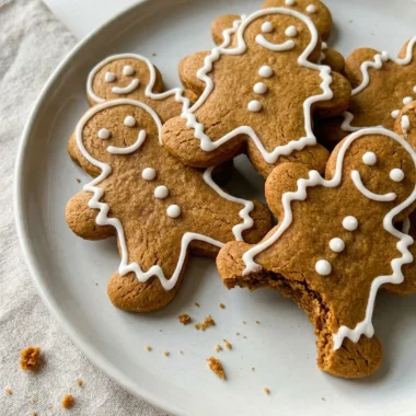 Soft & Chewy Gingerbread Men Cookies finished recipe