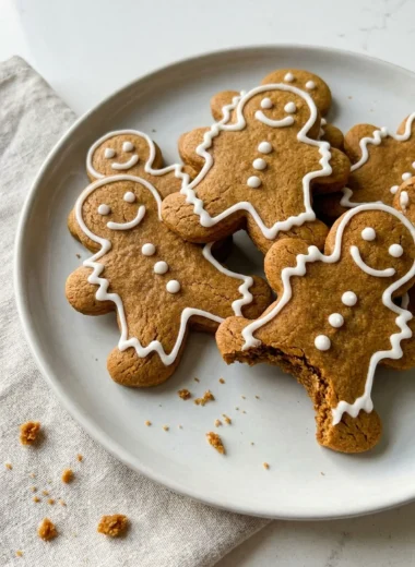 Soft & Chewy Gingerbread Men Cookies finished recipe