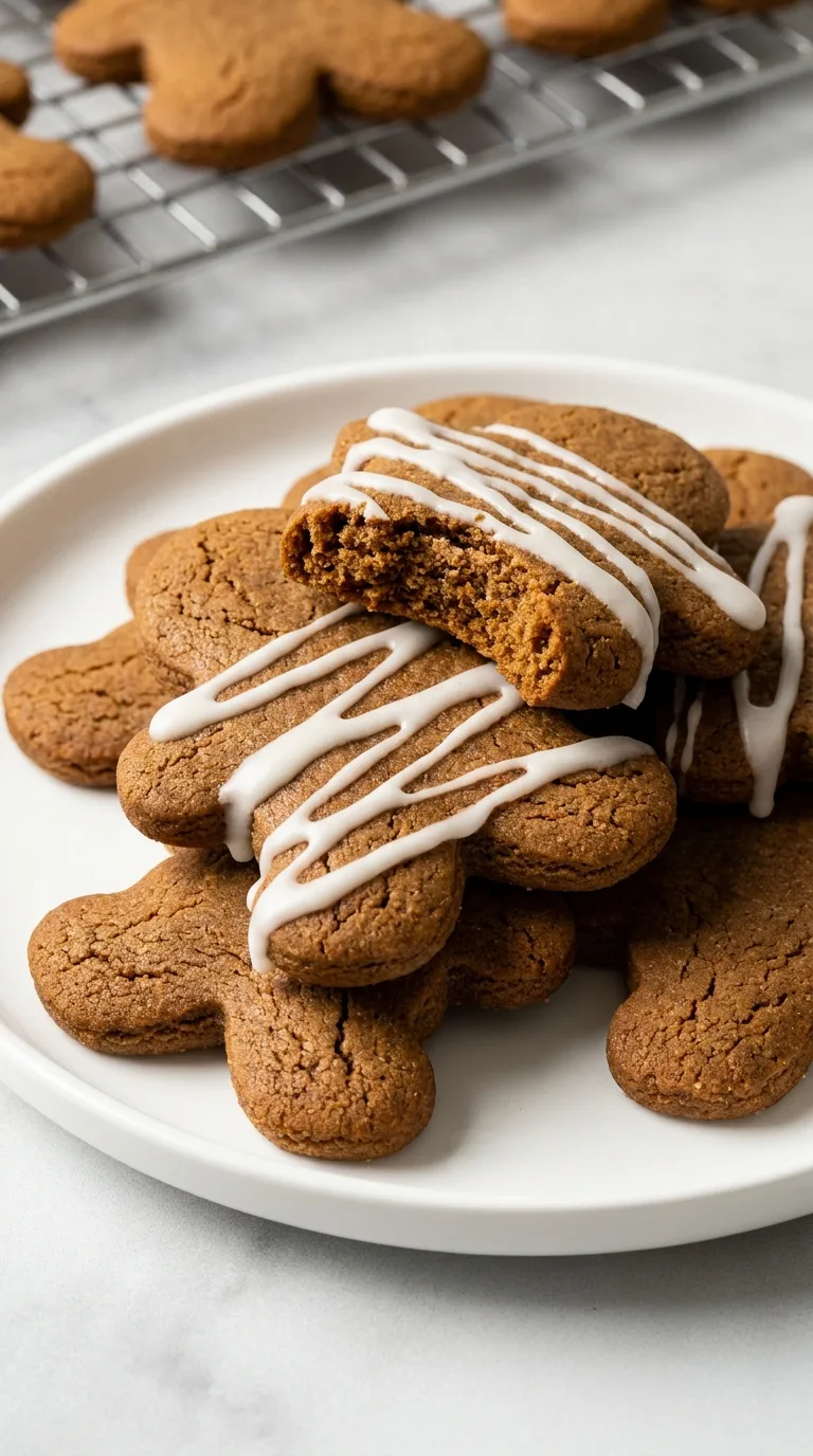 Soft & Chewy Gingerbread Men Cookies - Final Result
