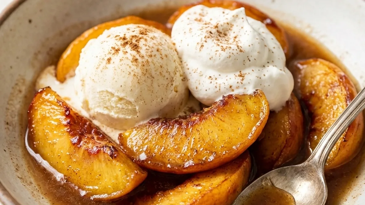 Southern Fried Peaches finished recipe