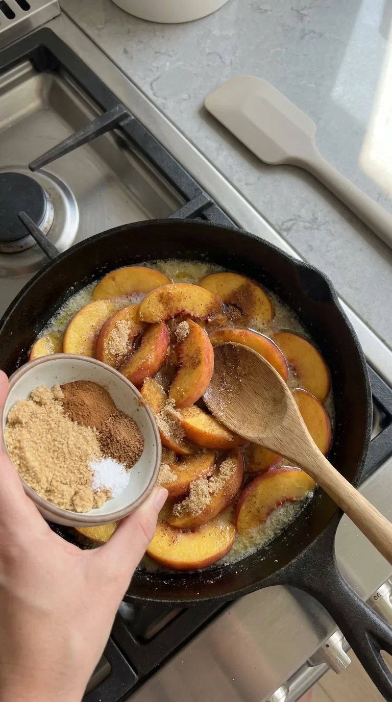 Southern Fried Peaches step 3