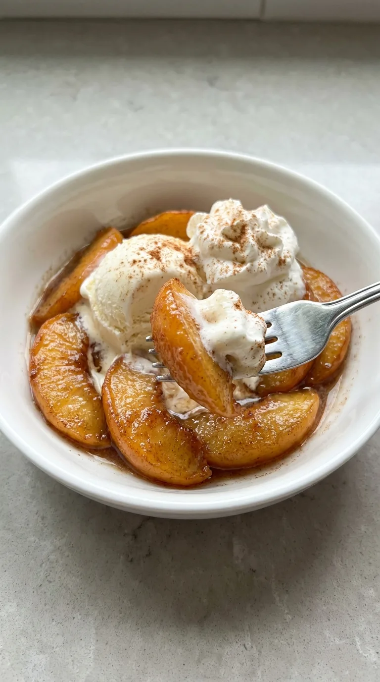 Southern Fried Peaches final dish