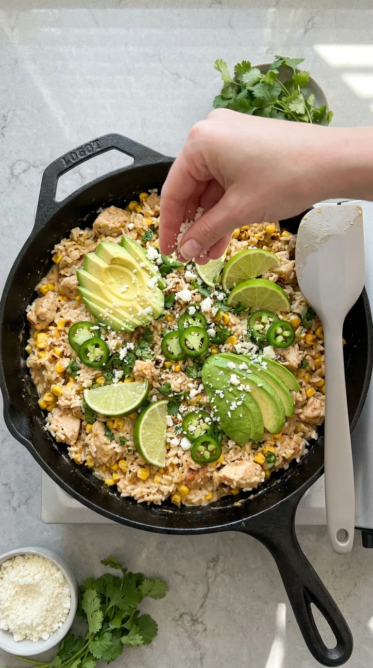 Street Corn Chicken and Rice Bowls step 13