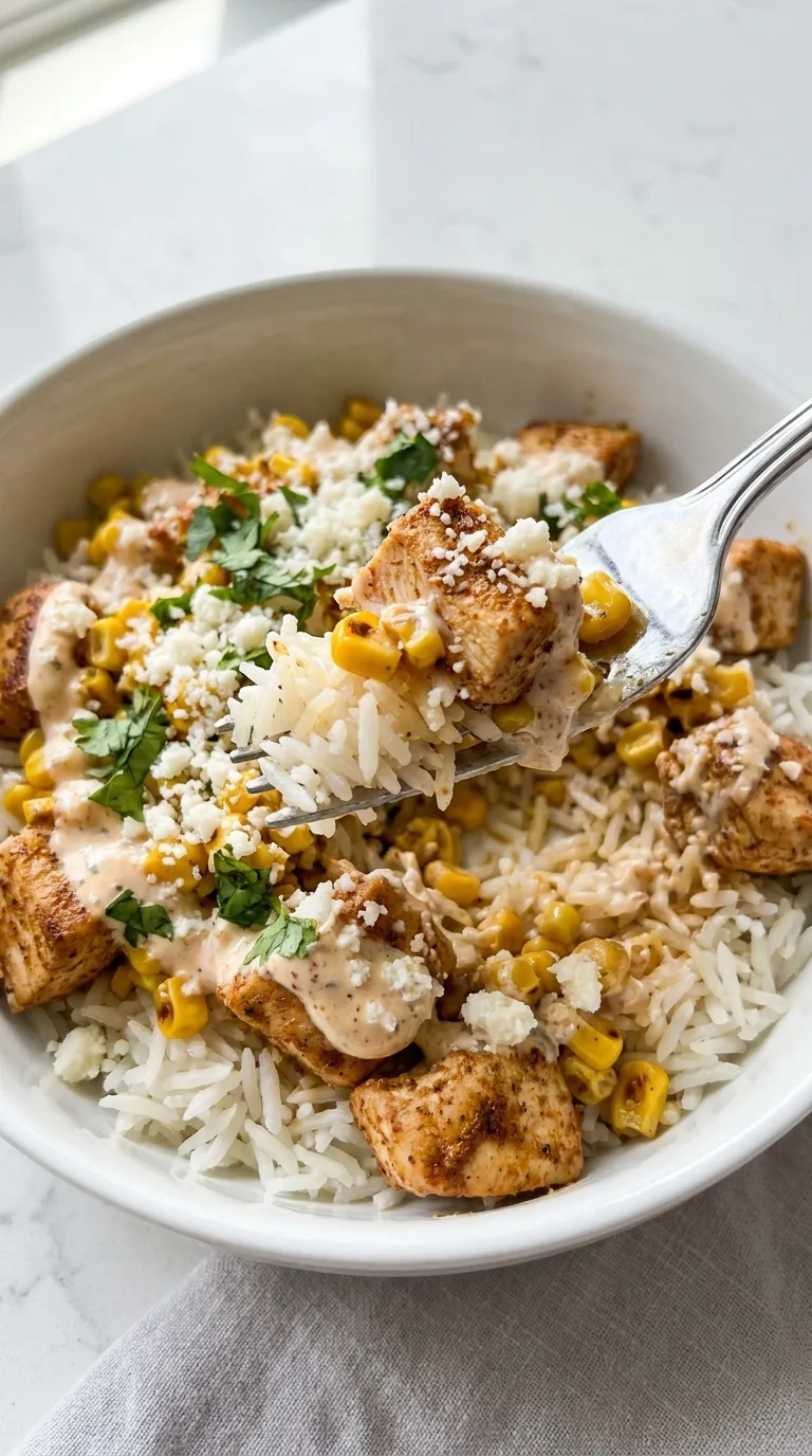 Street Corn Chicken and Rice Bowls step Final