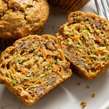 Zucchini Carrot Muffins finished recipe