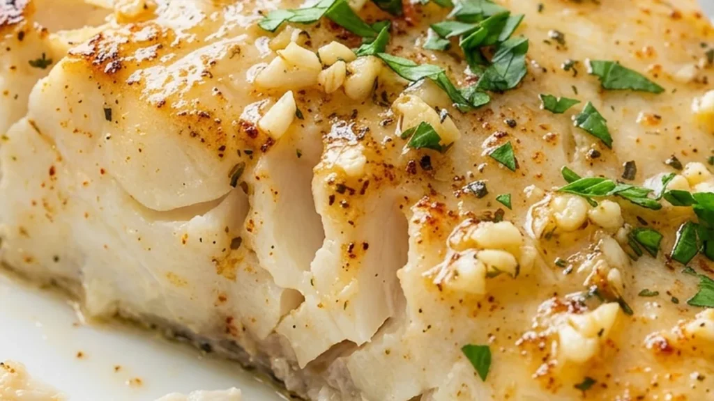 Baked Cod finished recipe