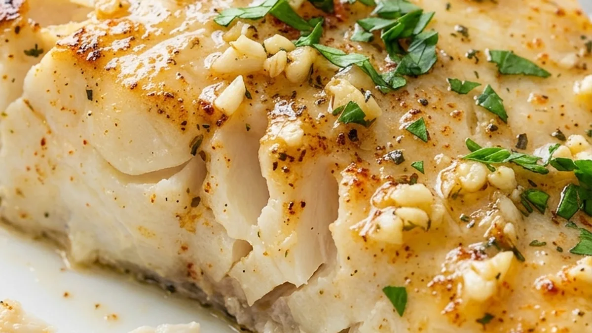 Baked Cod finished recipe