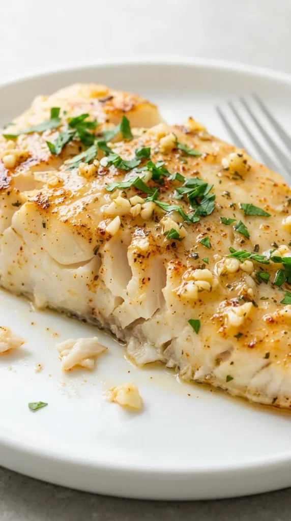Baked Cod full finished recipe