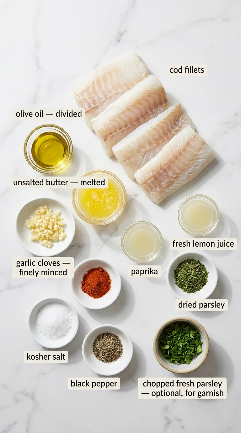 Baked Cod ingredients