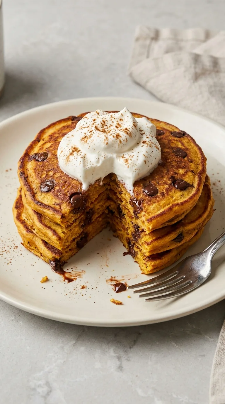 Chocolate Chip Pumpkin Pancakes