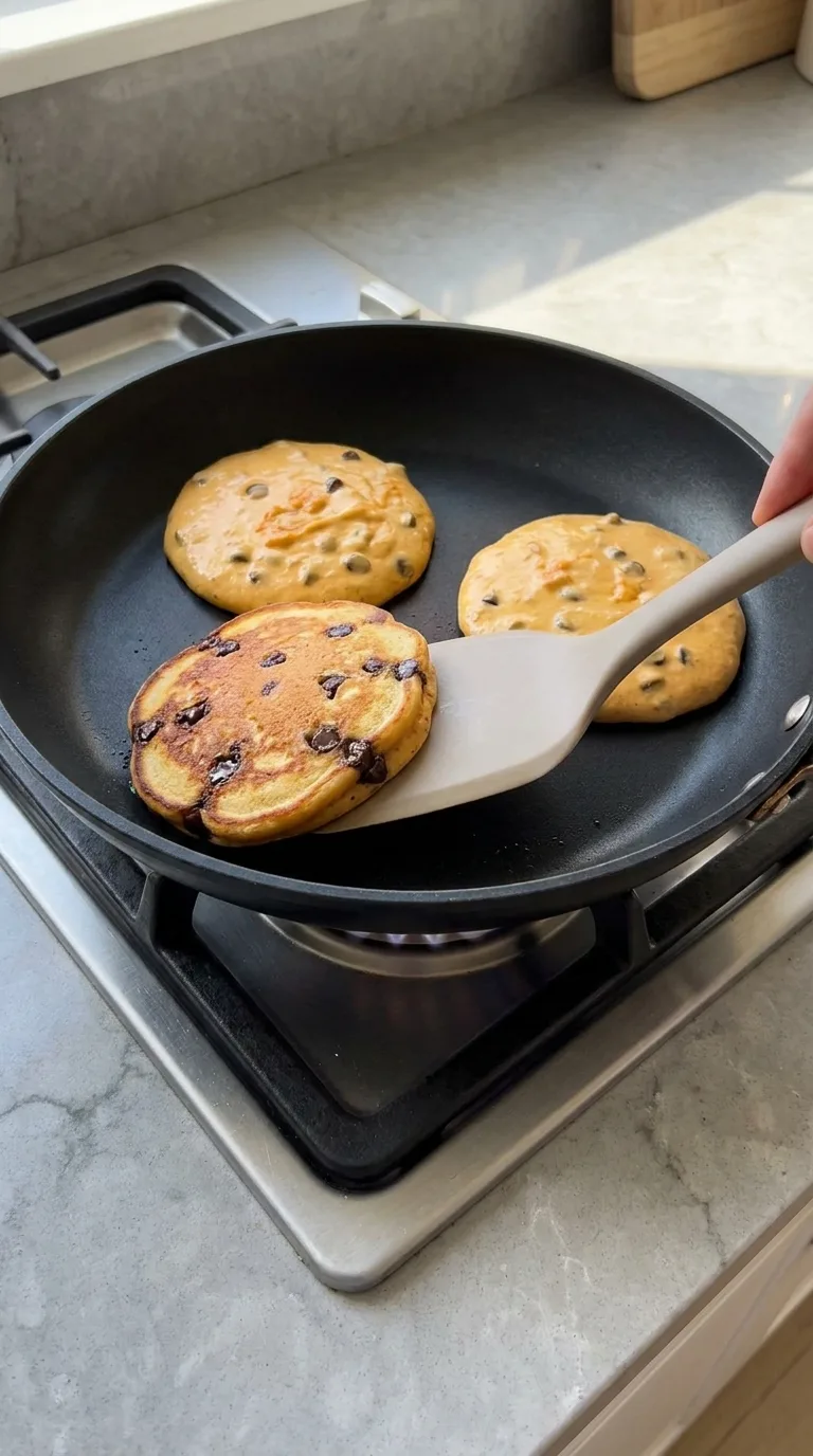 Chocolate Chip Pumpkin Pancakes - Final Result