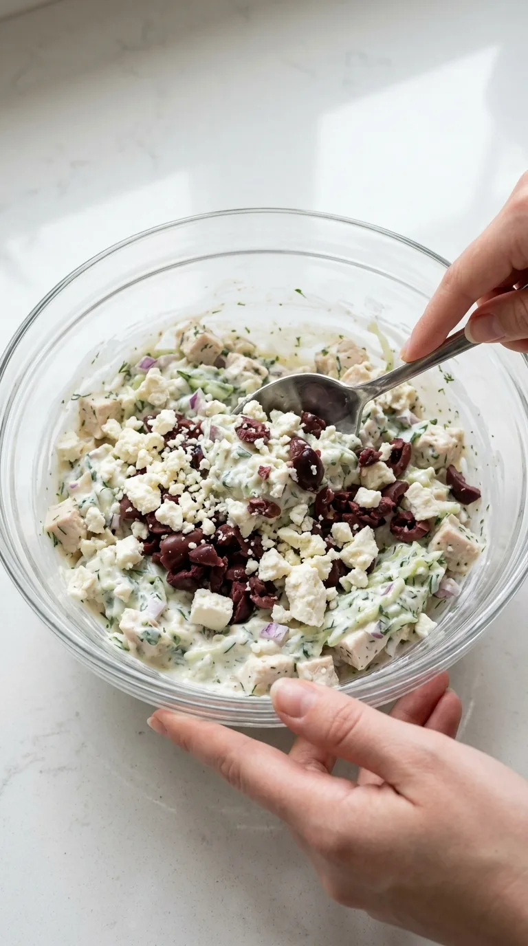 Greek Tzatziki Chicken Salad step 6
