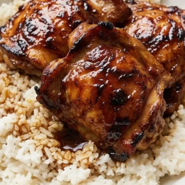 Hawaiian Chicken & Coconut Rice finished recipe