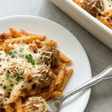 meatball casserole finished recipe