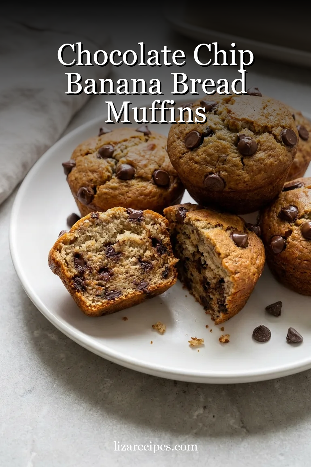 Chocolate Chip Banana Bread Muffins