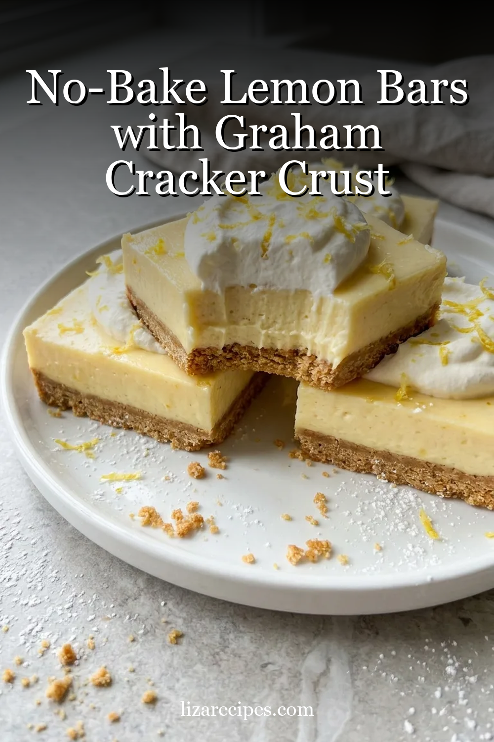 No-Bake Lemon Bars with Graham Cracker Crust