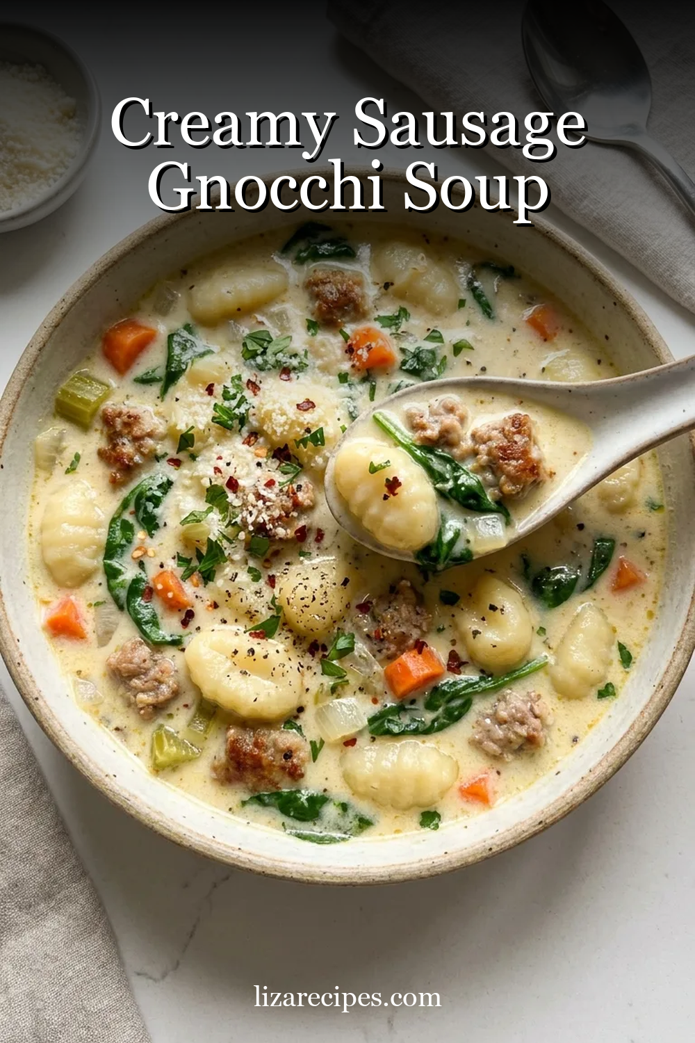 Creamy Sausage Gnocchi Soup
