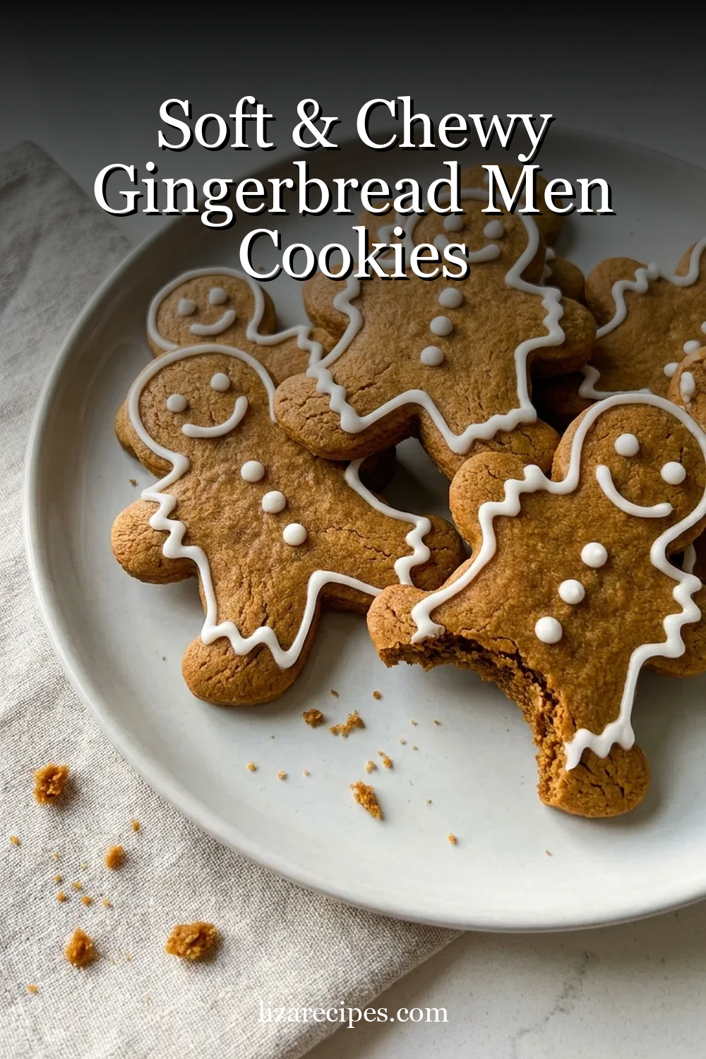 Soft & Chewy Gingerbread Men Cookies