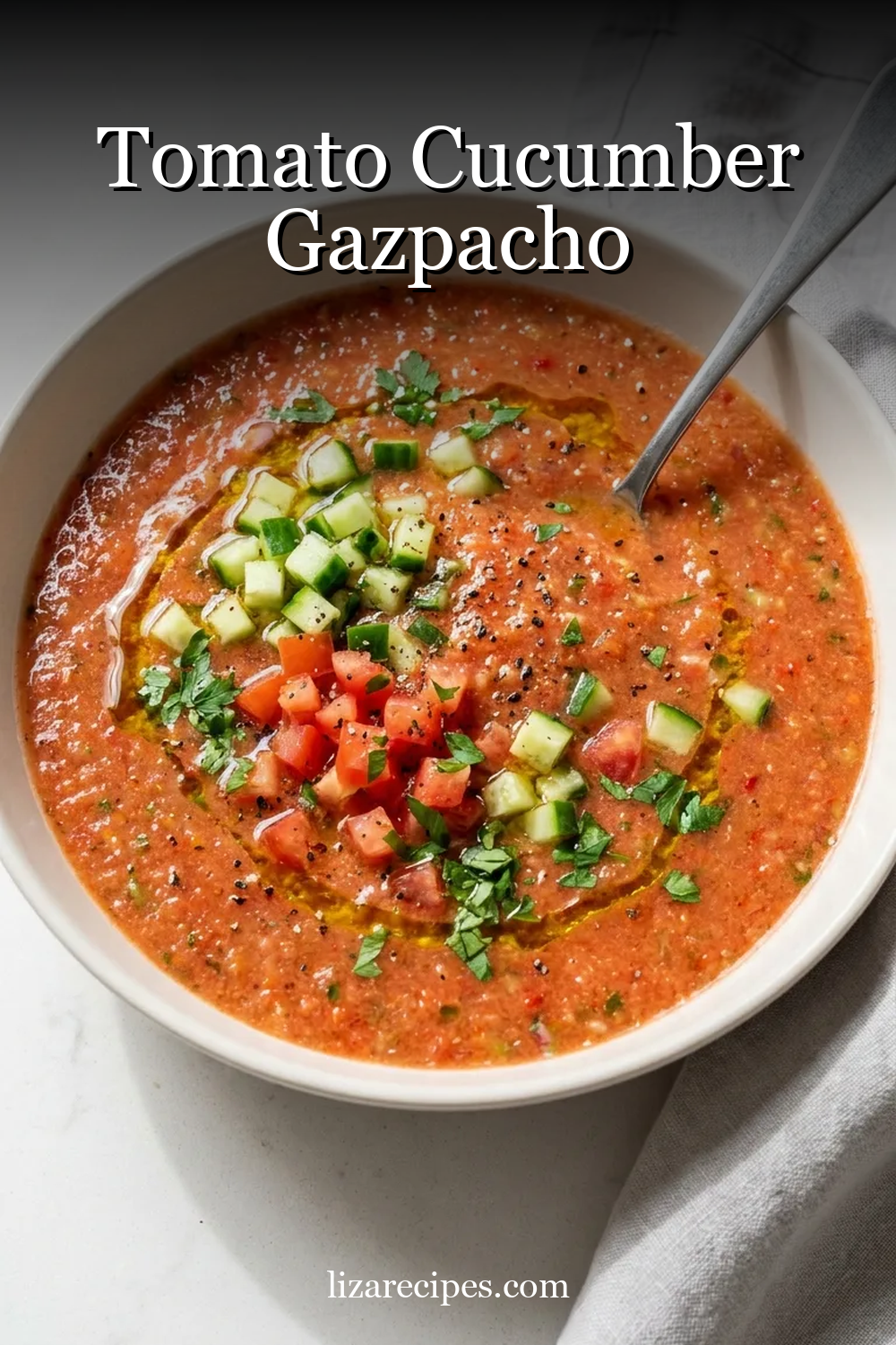 Tomato Cucumber Gazpacho
