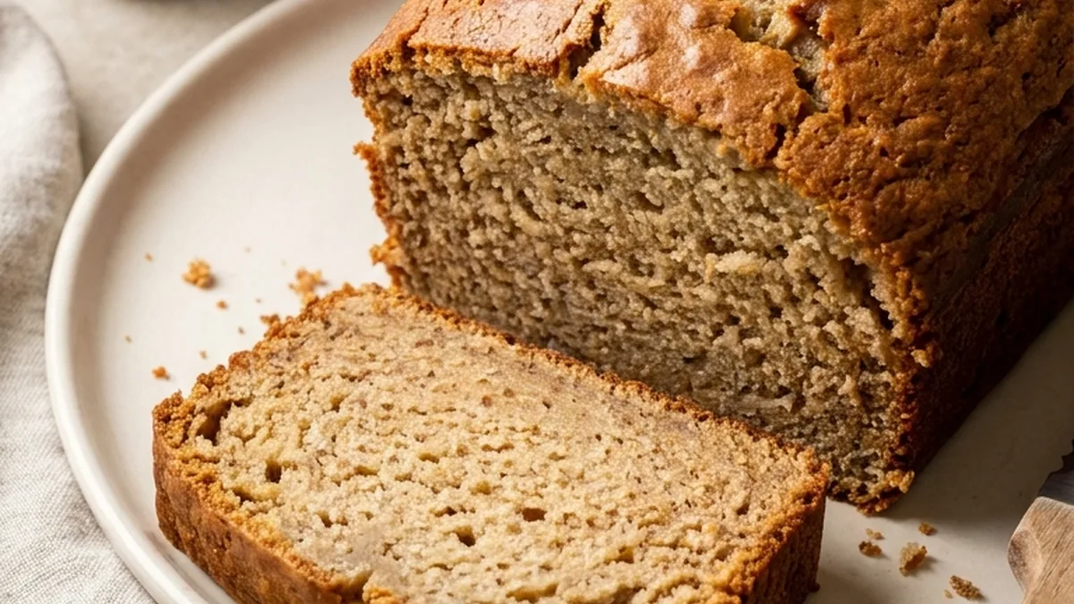 Sour Cream Banana Bread finished recipe