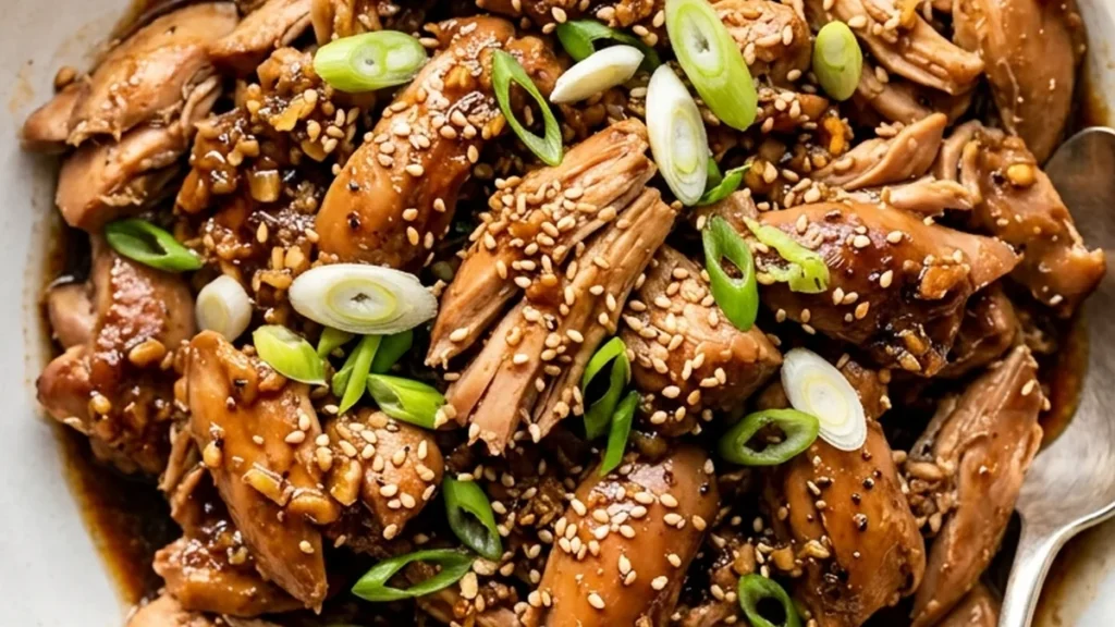 Teriyaki Chicken Crock Pot finished recipe