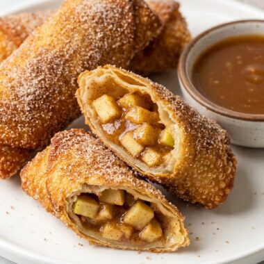 Apple Pie Egg Rolls finished recipe