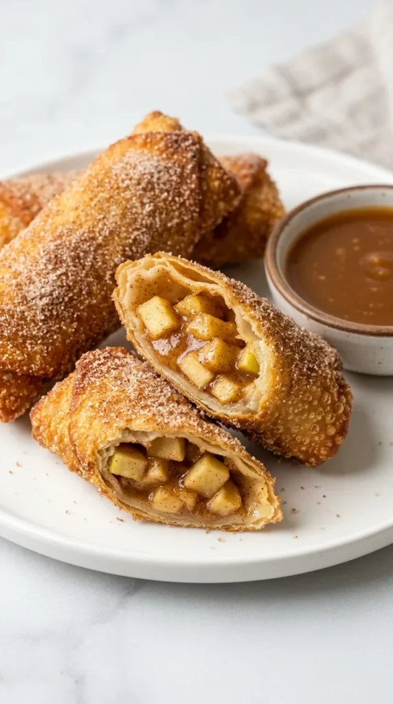 Apple Pie Egg Rolls full finished recipe