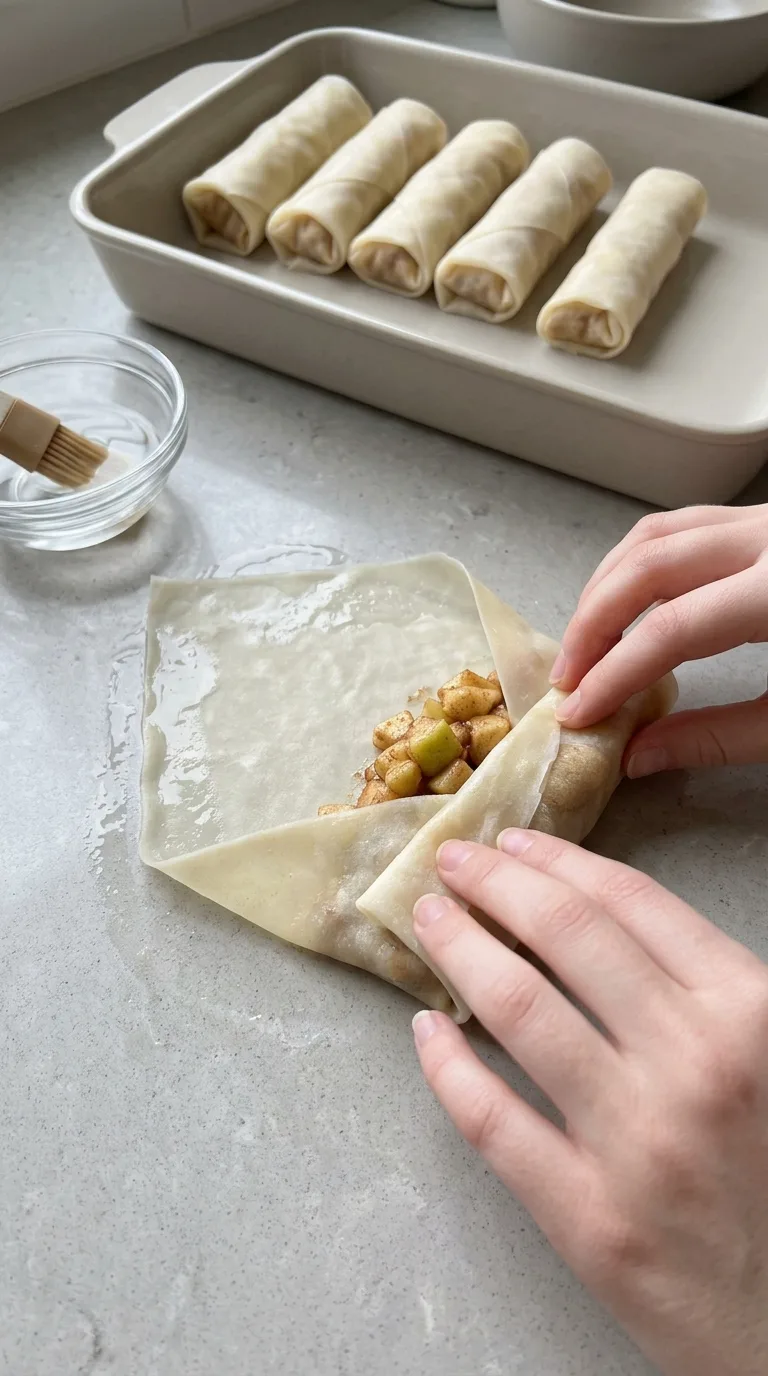 Apple Pie Egg Rolls step 11