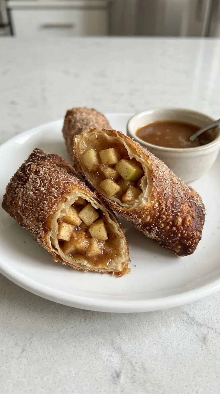 Apple Pie Egg Rolls final dish