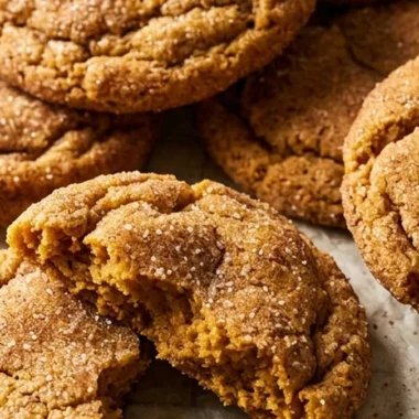 Brown Butter Pumpkin Snickerdoodle Cookies finished recipe