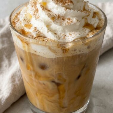 Caramel Apple Spice Iced Coffee finished recipe