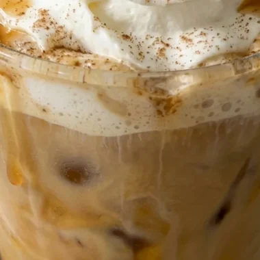 Caramel Apple Spice Iced Coffee finished recipe