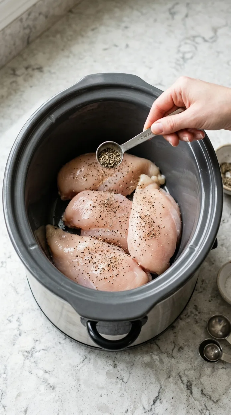 chicken in the crockpot step 1