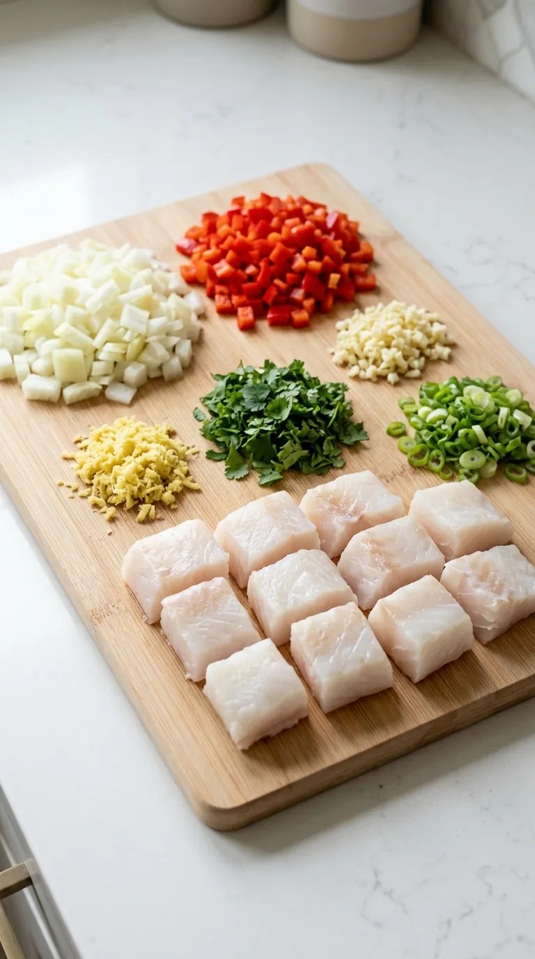 Coconut Lime Fish Soup step 1