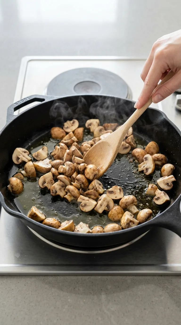 Creamy Mushroom and Spinach Stuffed Chicken step 2