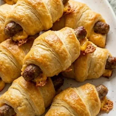 Delicious Breakfast Sausage Crescent Rolls Recipe finished recipe