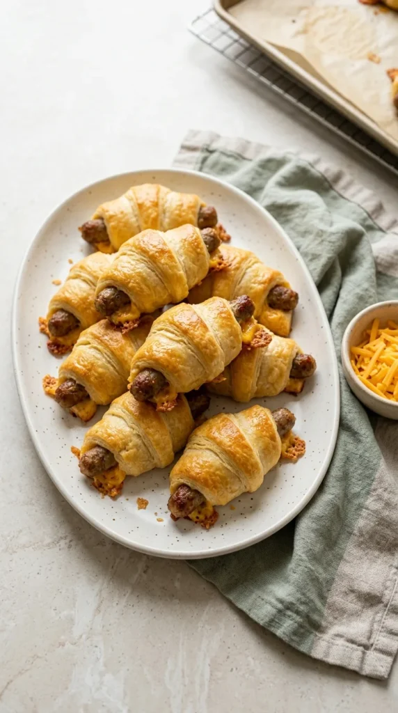 Delicious Breakfast Sausage Crescent Rolls Recipe full finished recipe