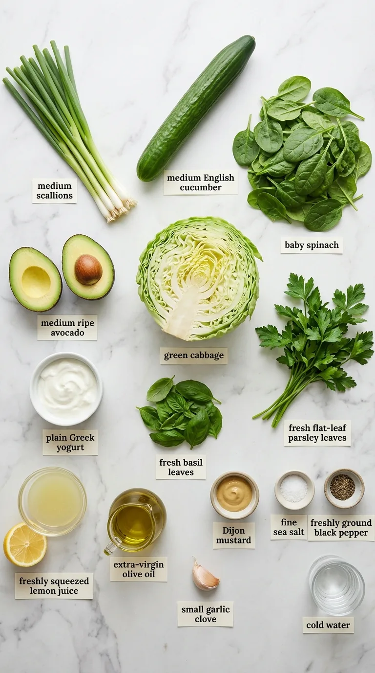 Delicious Green Goddess Salad Recipe ingredients