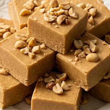 Easy Creamy Peanut Butter Fudge Delight Recipe finished recipe