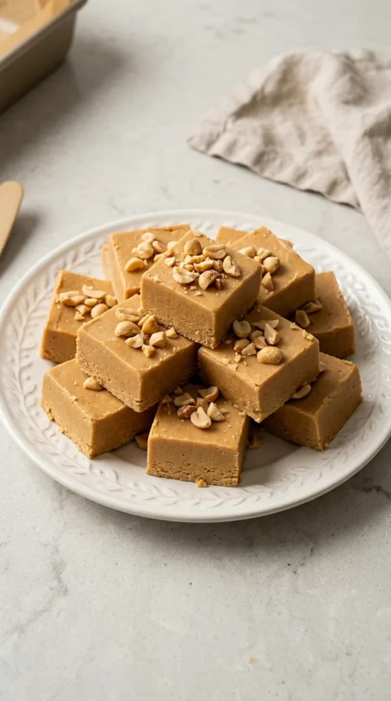 Easy Creamy Peanut Butter Fudge Delight Recipe full finished recipe